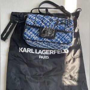 NWT Karl Lagerfeld tweed crossbody bag